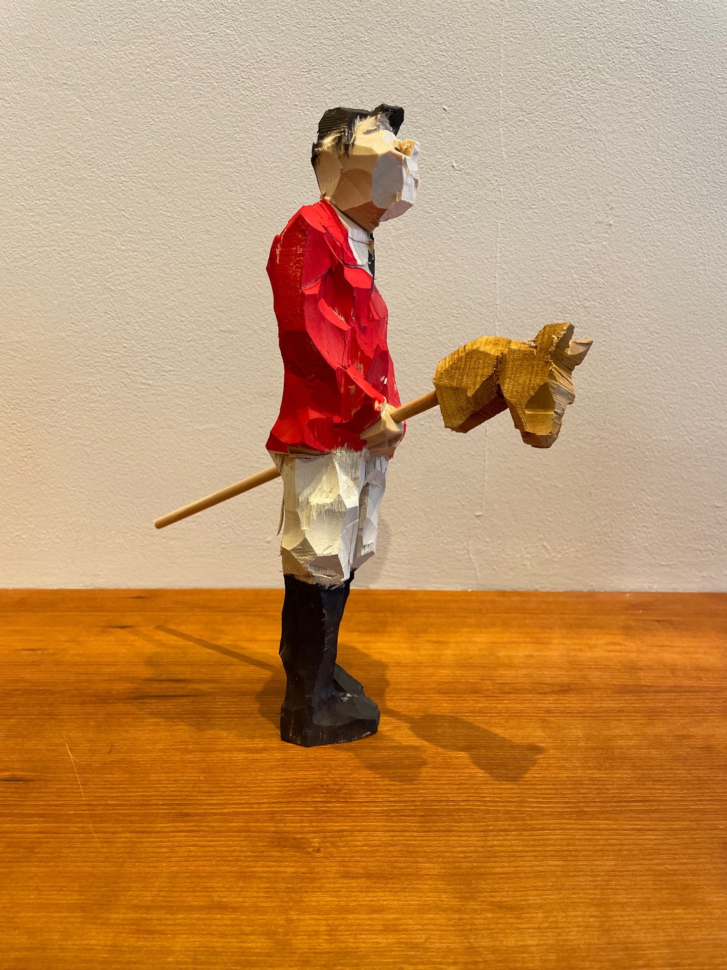 Reiter mit Steckenpferd