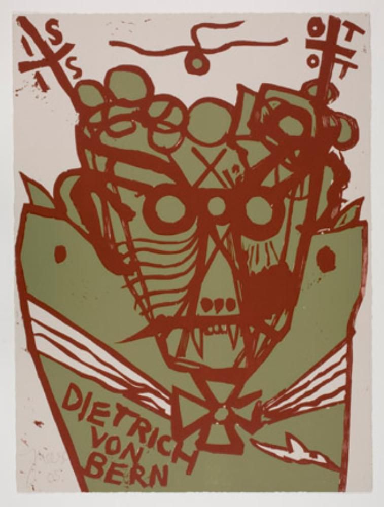 Dietrich von Bern in Mosaikbluthautausrüstung