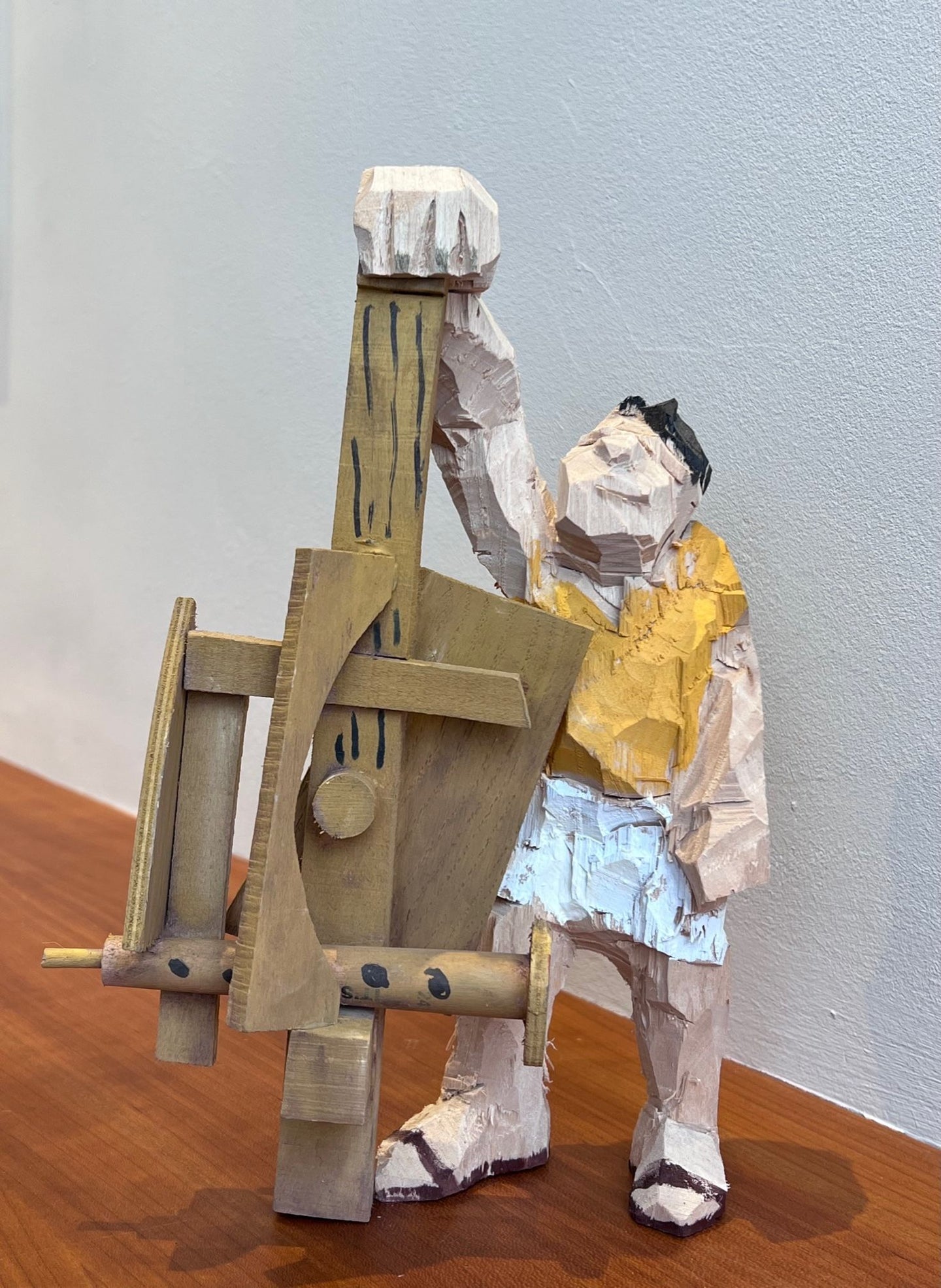 Mann mit Picassoinstrument